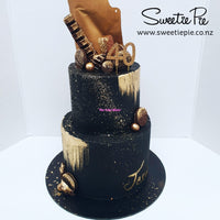 Black & Gold Theme Cakes
