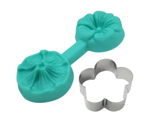 Classic Flower Cutter and Silicone Veiner
