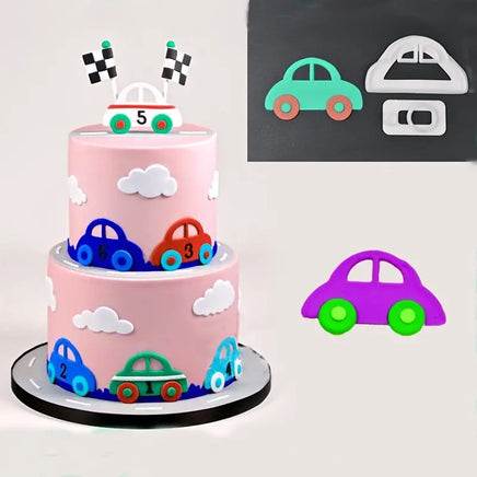 Cute Car Fondant Cutter Set. Top Quality