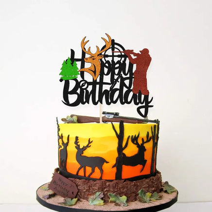 Hunting Theme Cake Topper