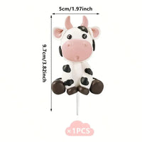 Cute Cow Cake Decoration - Food Safe Clay
