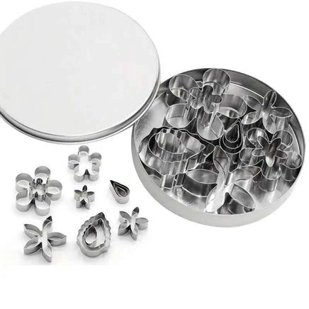 Mini Flower & Leaf Cutter Set - Stainless
