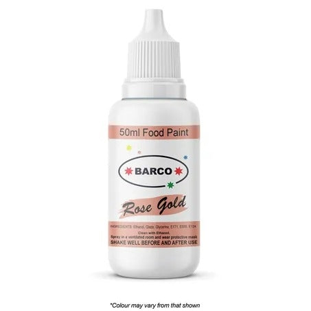 Barco Rose Gold Edible Paint Quick Dry 50ml