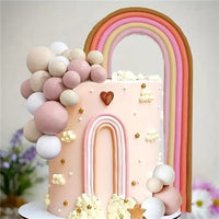 Rainbow Cake Topper Set - Autumn Colours