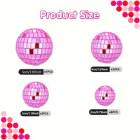 Disco Balls Cake Decorations. Lightweight