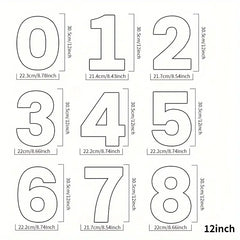Number Cake Template Set - Cutting Guides