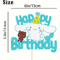 Sanrio Cinnamoroll Cake Topper - Card Stock
