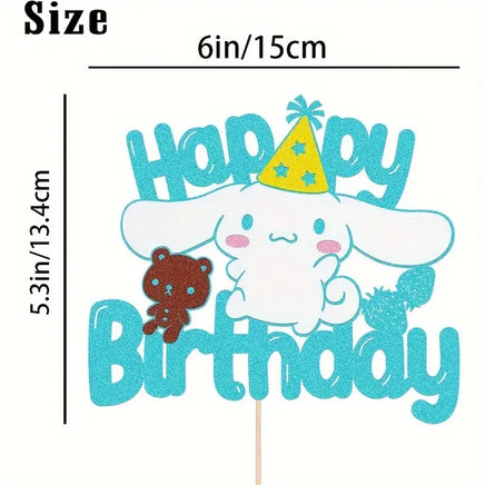 Sanrio Cinnamoroll Cake Topper - Card Stock