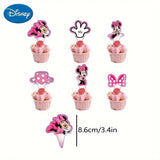Cute Minnie Mouse Cake & Cupcake Topper Set