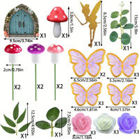 Fairy Garden Cake Decorating Set. Enchanting