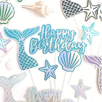 Lovely Mermaid Cake Topper Set - 5 Piece Set