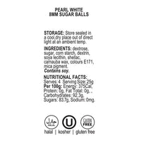 8mm Pearl White Cachous (Sixlets) 35gm