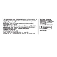 Cake Craft Buttercream Country White - 845gm