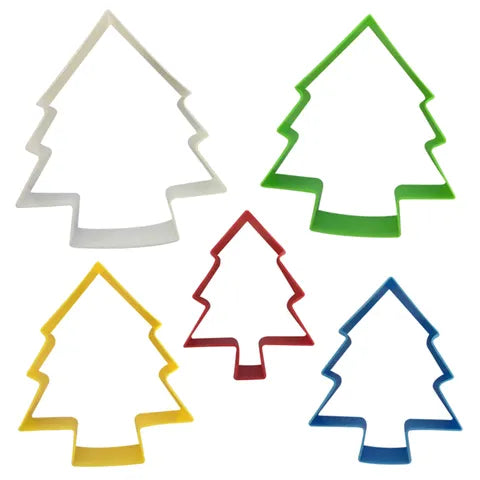 Xmas Tree Cookie Cutters - Set of 5