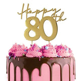 80th Cake Topper