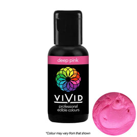Vivid Deep Pink Food Colouring Gel. Vibrant