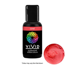 Vivid Coral Food Colouring Gel