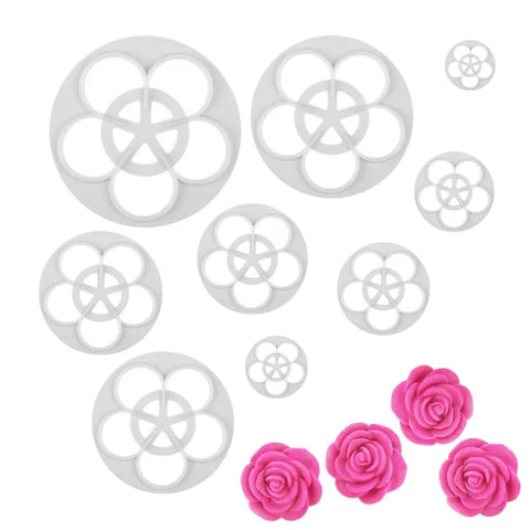 9 Piece Rose Cutter Set