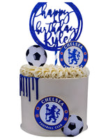 Sports Team Colours Drip Cake