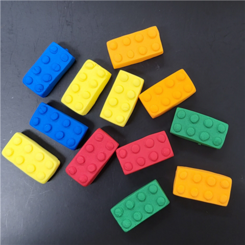 Lego Blocks Edible Cake Decorations x12