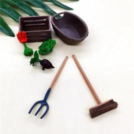 Miniature Gardening Cupcake Topper Set. Food Safe