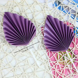 Purple Paper Palm Leaf Cake Topper