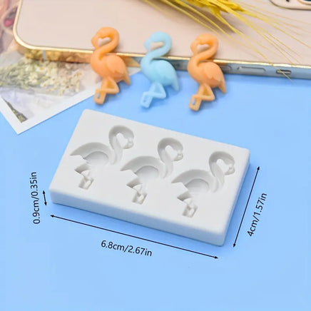 Flamingo Mini Silicone Mould - 3 Cavity