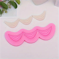 Beautiful Draping Border Silicone Mould.