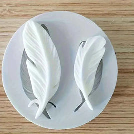 Silicone Feather Mould - 2 Size Cavities