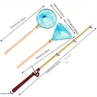 Mini Fishing Rod & Nets Cake Decoration