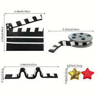 Hollywood Theme Cake Decoration Set. Food Safe Clay