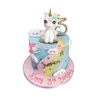 Cakes With 3D Unicorns
