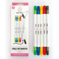Cake Craft Primary Colours Edible Markers x5
