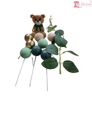 Mint & Gold Baby Shower Cake Decorations
