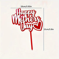 Baby Pink Happy Mothers Day Acrylic Cake Topper