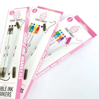 Cake Craft Neon Edible Marker pens. 5 Pack