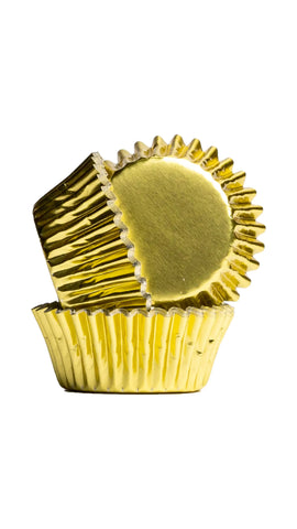 Mini Gold Baking Cups x45 - Quality Foil