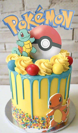 Pokemon Theme Birthday Cake