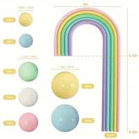 Rainbow Cake Dcoration Set - Pastel Colours