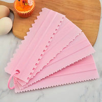 Plastic Buttercream Scraper Set - 4 Piece