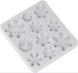 Snowflake Silicone Mould 10 Cavity