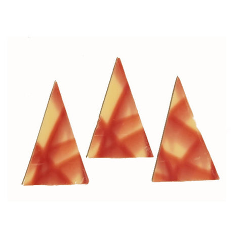 Marbled Chocolate Triangle Cake Decorations x12