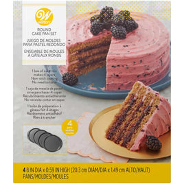 Wilton 8 Inch Easy Layers Pan Set. Non Stick