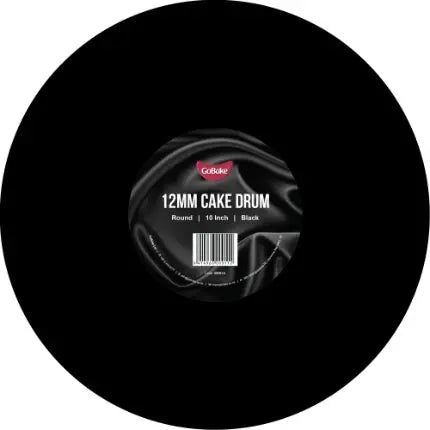 10 Inch Black Round 12mm Cake Drum