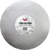 10 Inch Silver Round 12mm Cake Drum Go Bake