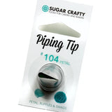 #104 Petal Piping Tip - Seamless Stainless Steel