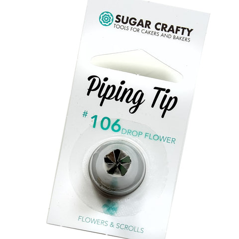 #106 Drop Flower Piping Tip - Seamless Stainless Steel