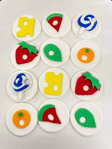 Hungry Caterpillar Cupcake Toppers.