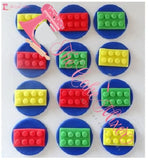 12 Lego Inspired Edible Cupcake Toppers. The Cake Mixer