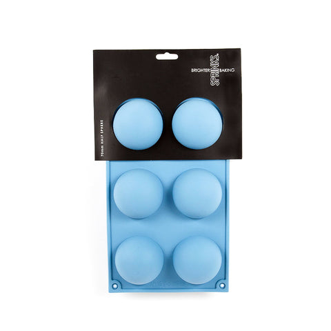 Silicone Half Sphere Mould - 70mm - 6 Cavity